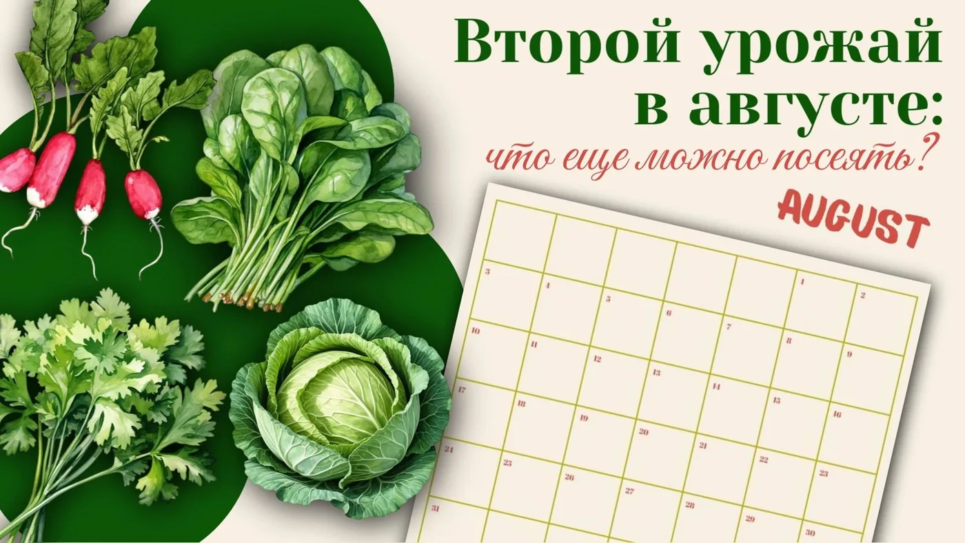 Августовские посевы: что успеть посадить