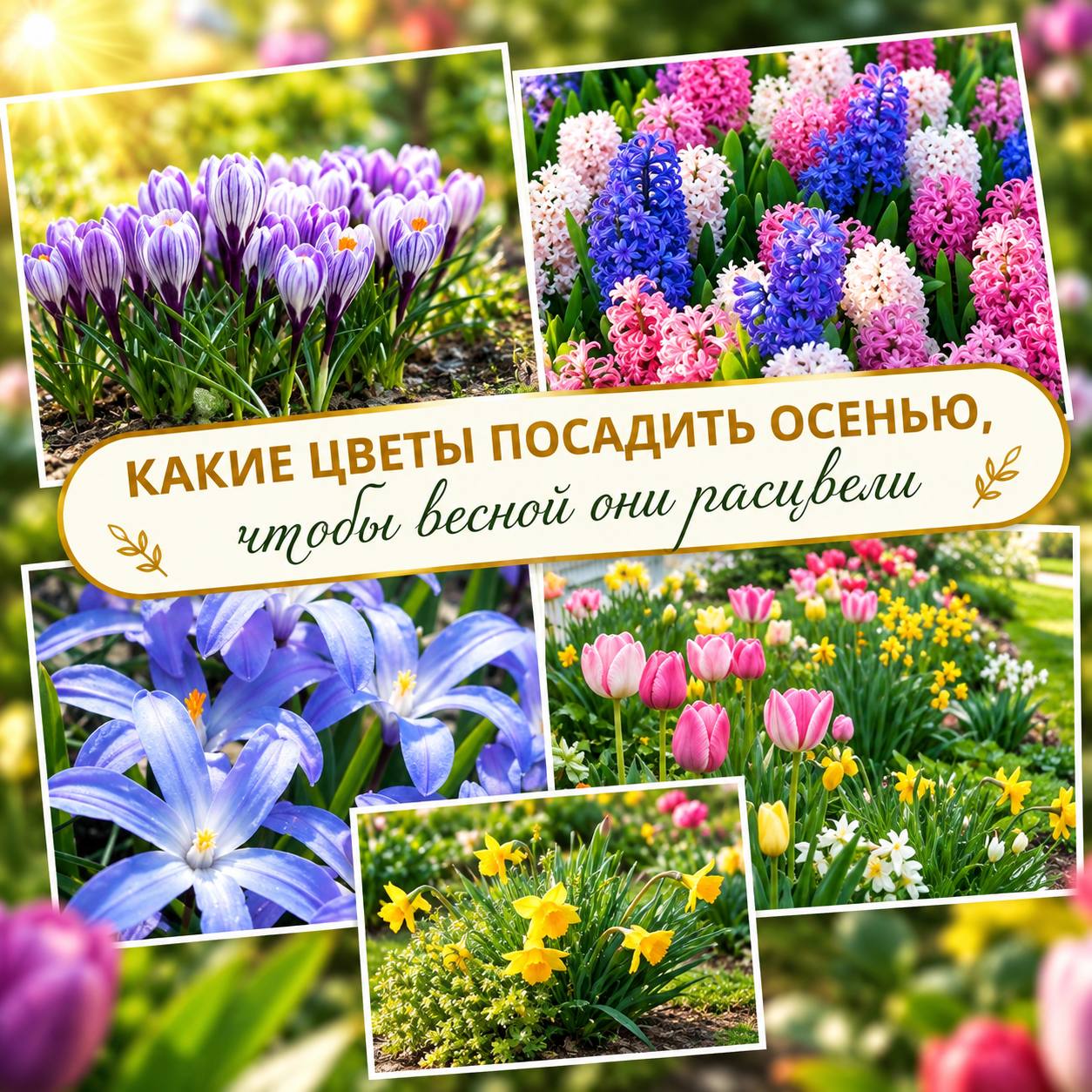 Какие цветы посадить осенью, чтобы весной они расцвели?